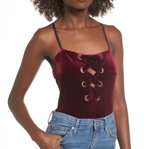 Maroon bodysuit